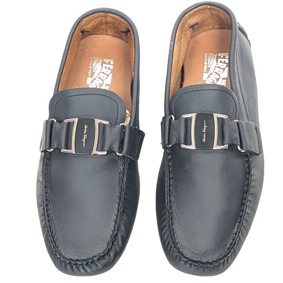 FERRAGAMO Leather Slip On Loafer Driver Shoes - Like New Sz 38 / US 7.5 - 8 main image 8